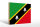 Holzschild Flagge St. Kitts und Nevis 30x20cm Saint Kitts