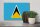 Holzschild Flagge Saint Lucias 30x20cm Flag of Saint Lucia