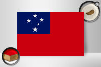 Holzschild Flagge Samoas 30x20cm Flag of Samoa