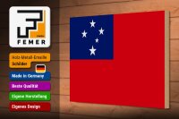 Holzschild Flagge Samoas 30x20cm Flag of Samoa
