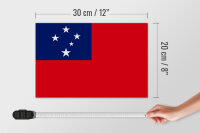 Holzschild Flagge Samoas 30x20cm Flag of Samoa