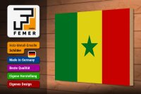 Holzschild Flagge Senegal 30x20cm Flag of Senegal