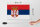 Holzschild Flagge Serbiens 30x20cm Flag of Serbia