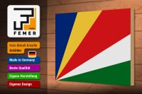 Holzschild Flagge Seychellen 30x20cm Flag of Seychelles