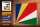 Holzschild Flagge Seychellen 30x20cm Flag of Seychelles