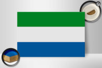 Holzschild Flagge Sierra Leones 30x20cm Flag Sierra Leone