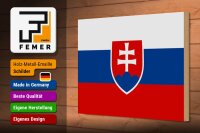 Holzschild Flagge Slowakei 30x20cm Flag of Slovakia
