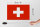 Holzschild Flagge Schweiz 30x20cm Flag of Switzerland