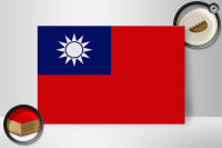 Holzschild Flagge China 30x20cm Flag of Taiwan