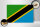Holzschild Flagge Tansanias 30x20cm Flag of Tanzania