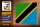 Holzschild Flagge Tansanias 30x20cm Flag of Tanzania
