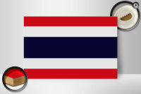 Holzschild Flagge Thailands 30x20cm Flag of Thailand