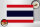 Holzschild Flagge Thailands 30x20cm Flag of Thailand