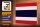 Holzschild Flagge Thailands 30x20cm Flag of Thailand