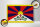 Holzschild Flagge Tibets 30x20cm Flag of Tibet