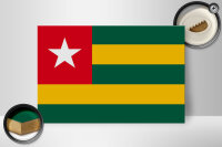 Holzschild Flagge Togos 30x20cm Flag of Togo