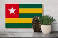 Holzschild Flagge Togos 30x20cm Flag of Togo