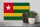 Holzschild Flagge Togos 30x20cm Flag of Togo