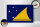 Holzschild Flagge Tokelaus 30x20cm Flag of Tokelau