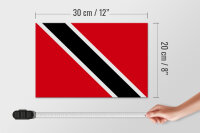 Holzschild Flagge Trinidad und Tobagos 30x20cm Falg