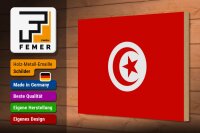 Holzschild Flagge Tunesiens 30x20cm Flag of Tunisia