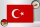 Holzschild Flagge Türkei 30x20cm Flag of Turkey