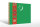 Holzschild Flagge Turkmenistans 30x20cm Flag Turkmenistan