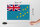 Holzschild Flagge Tuvalus 30x20cm Flag of Tuvalu