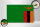 Holzschild Flagge Sambias 30x20cm Flag of Zambia