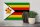 Holzschild Flagge Simbabwes 30x20cm Flag of Zimbabwe