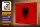 Holzschild Flagge Albanien 30x20cm Retro Flag Albania