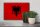 Holzschild Flagge Albanien 30x20cm Retro Flag Albania