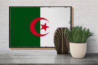 Holzschild Flagge Algerien 30x20cm Retro Flag Algeria