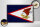 Holzschild Flagge 30x20cm Retro Flag of American Samoa