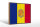 Holzschild Flagge Andorra 30x20cm Retro Flag of Andora