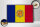 Holzschild Flagge Andorra 30x20cm Retro Flag of Andora