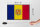 Holzschild Flagge Andorra 30x20cm Retro Flag of Andora