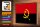 Holzschild Flagge Angolas 30x20cm Retro Flag of Angola