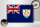 Holzschild Flagge Anguillas 30x20cm Retro Flag of Anguilla