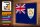 Holzschild Flagge Anguillas 30x20cm Retro Flag of Anguilla