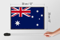 Holzschild Flagge Australien 30x20cm Retro Flag Australia
