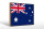 Holzschild Flagge Australien 30x20cm Retro Flag Australia