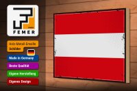 Holzschild Flagge Österreich 30x20cm Retro Flag of Austria