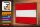 Holzschild Flagge Österreich 30x20cm Retro Flag of Austria
