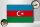 Holzschild Flagge Aserbaidschan 30x20cm Retro Azerbaijan