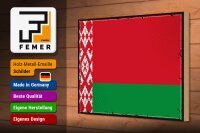 Holzschild Flagge Weißrussland 30x20cm Retro Flag Belarus