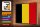 Holzschild Flagge Belgien 30x20cm Retro Flag of Belgium