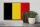 Holzschild Flagge Belgien 30x20cm Retro Flag of Belgium