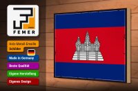 Holzschild Flagge Kambodscha 30x20cm Retro Flag Cambodia