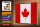 Holzschild Flagge Kanada 30x20cm Retro Flag of Canada